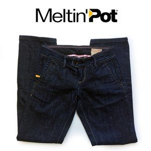 Jeans femme bleu neuf Meltin'Pot skinny fit taille W24 L31 modèle Marcelle ( or2